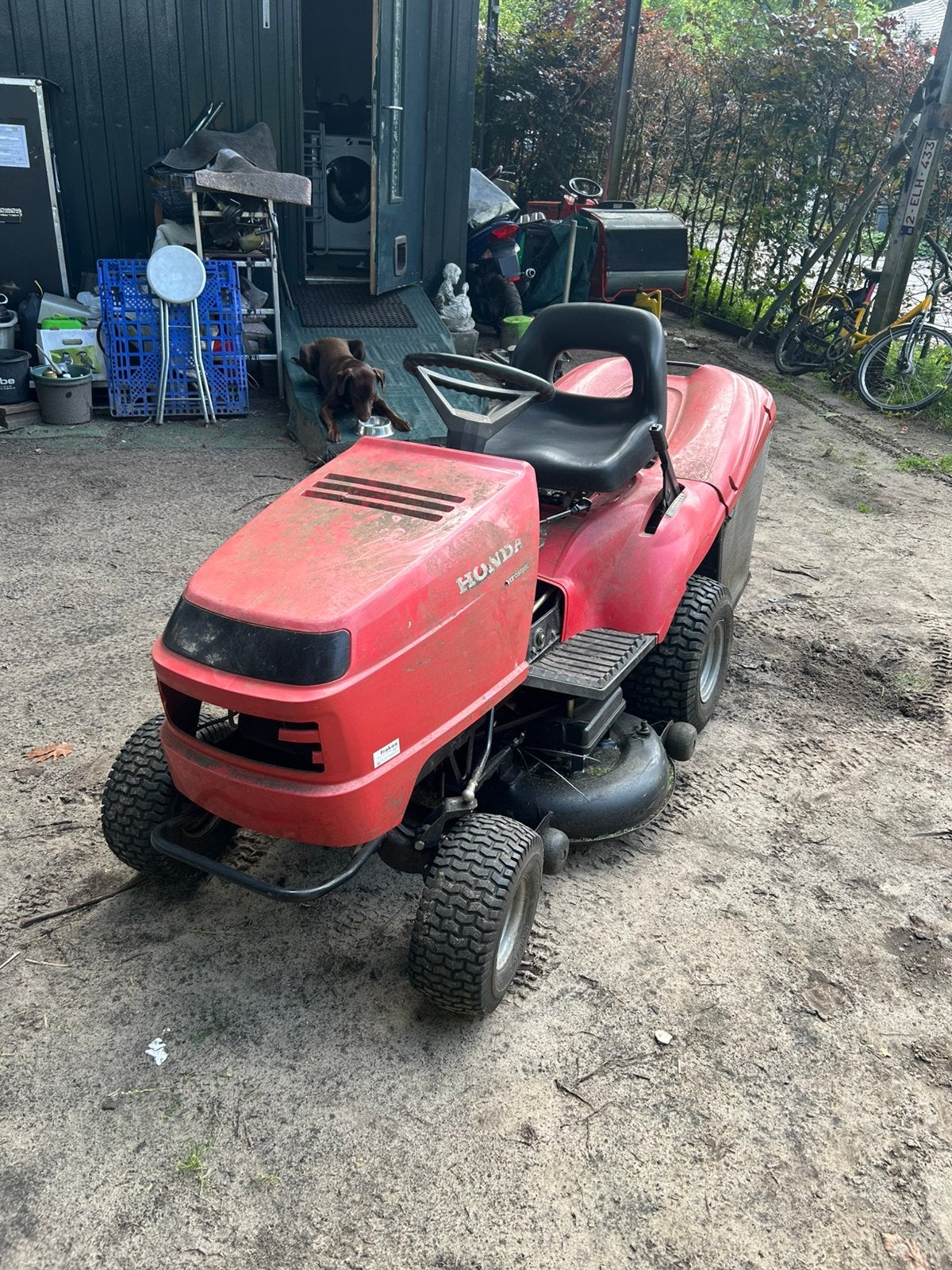 Honda zitmaaier, Ophalen, Gebruikt, Opvangbak, 90 tot 120 cm