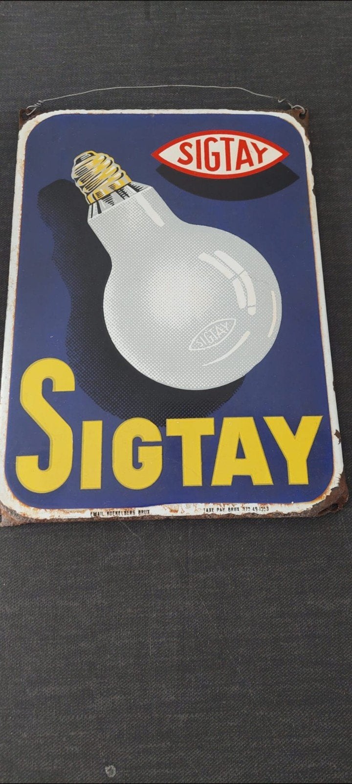 sigtay emaillebord, Verzamelen, Ophalen