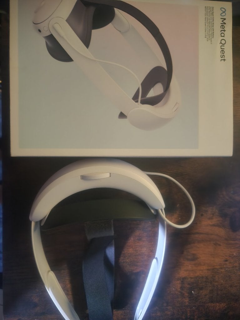 Meta quest 3 elite strap met batterij, Games en Spelcomputers, Virtual Reality, Ophalen of Verzenden, Zo goed als nieuw, VR-bril