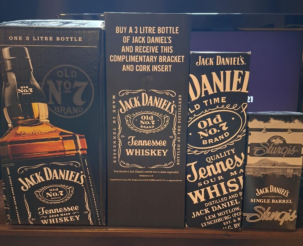 Jack Daniel's Boîtes Carton vide, Enlèvement, Comme neuf