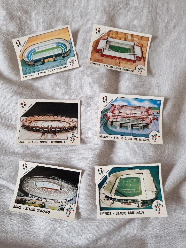Panini Italia90 Stades, Envoi, Utilisé, Plusieurs autocollants