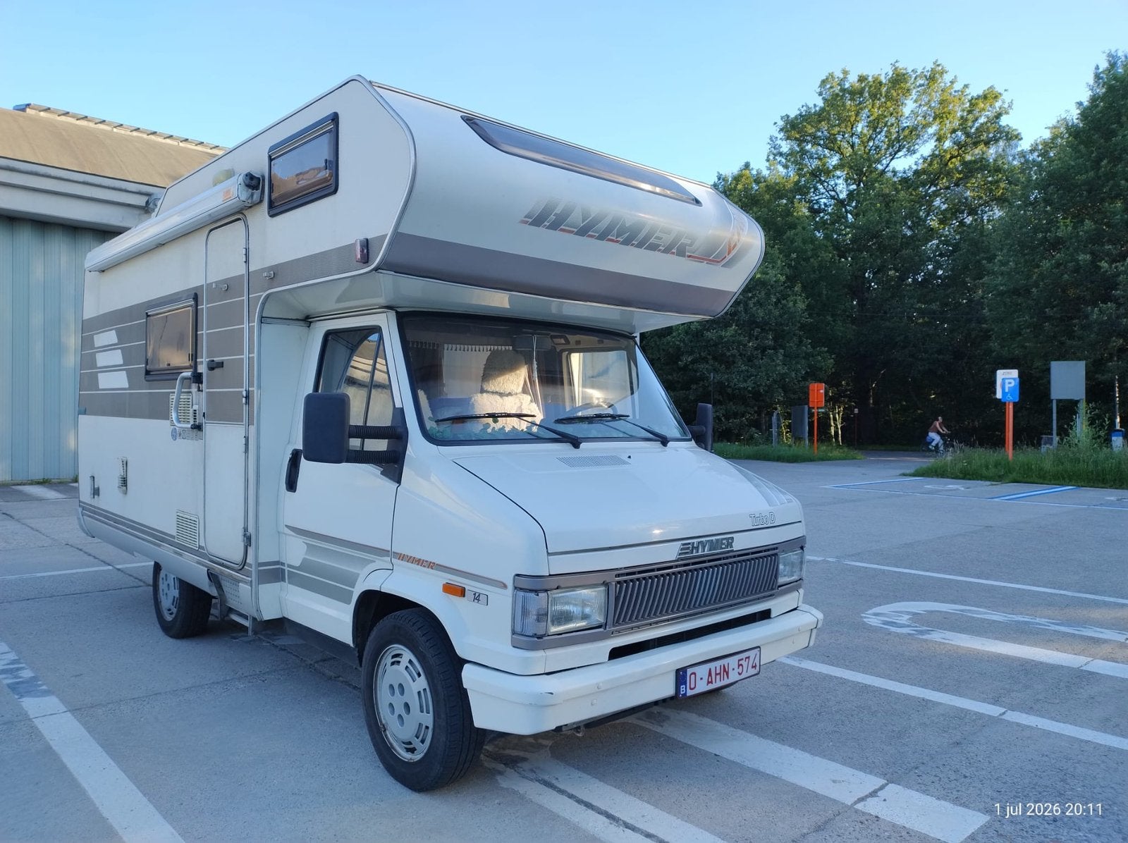 Zeer propere 2.5TD Fiat Ducato Hymercamp, Caravanes & Camping, Camping-cars, Douche, Diesel, Particulier, Fiat