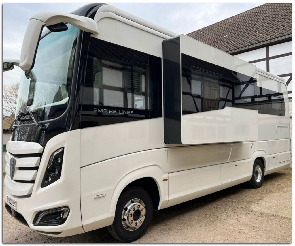 Morelo Empire Liner 93 Lo Atego Slideout, Caravans en Kamperen, Mobilhomes, Winterisolatie, Diesel, Particulier, Imperial