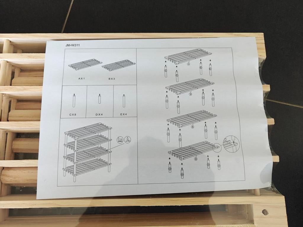 Nieuw Houten schoenen rek, Ophalen, Nieuw