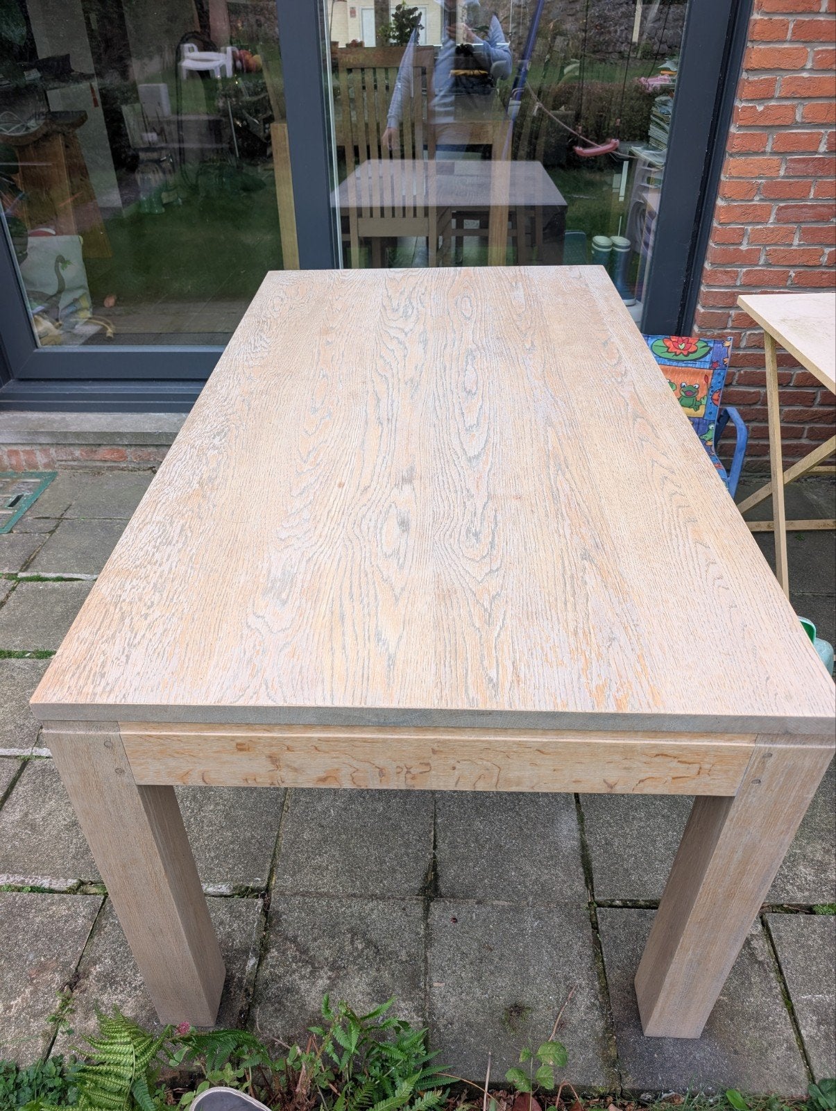 Table à manger en chêne, 150 à 200 cm, Cinq personnes ou plus, Enlèvement, Utilisé