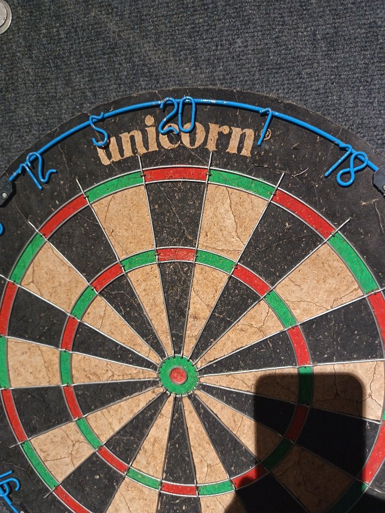Retro dartsblok, Ophalen, Gebruikt, Dartbord