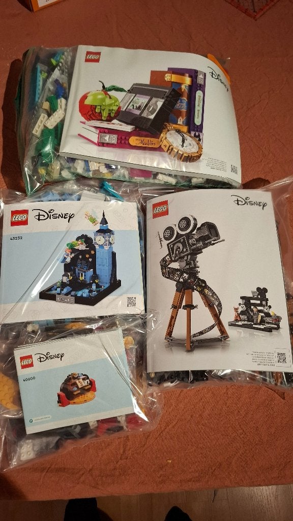 4 lego sets 100jaar Disney, Gebruikt, Ophalen of Verzenden, Disney, Complete set