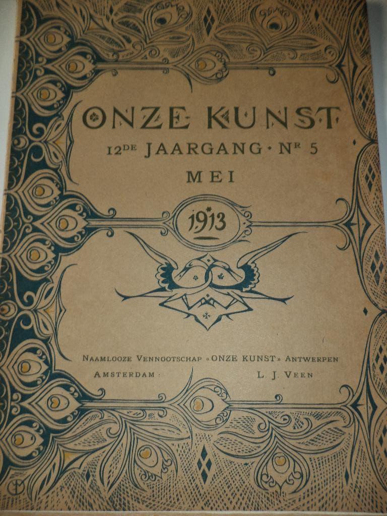 ONZE KUNST Mei 1913 tijdschrift Rubens & Van Dijck Ashmolean, Antiquités & Art, Enlèvement ou Envoi
