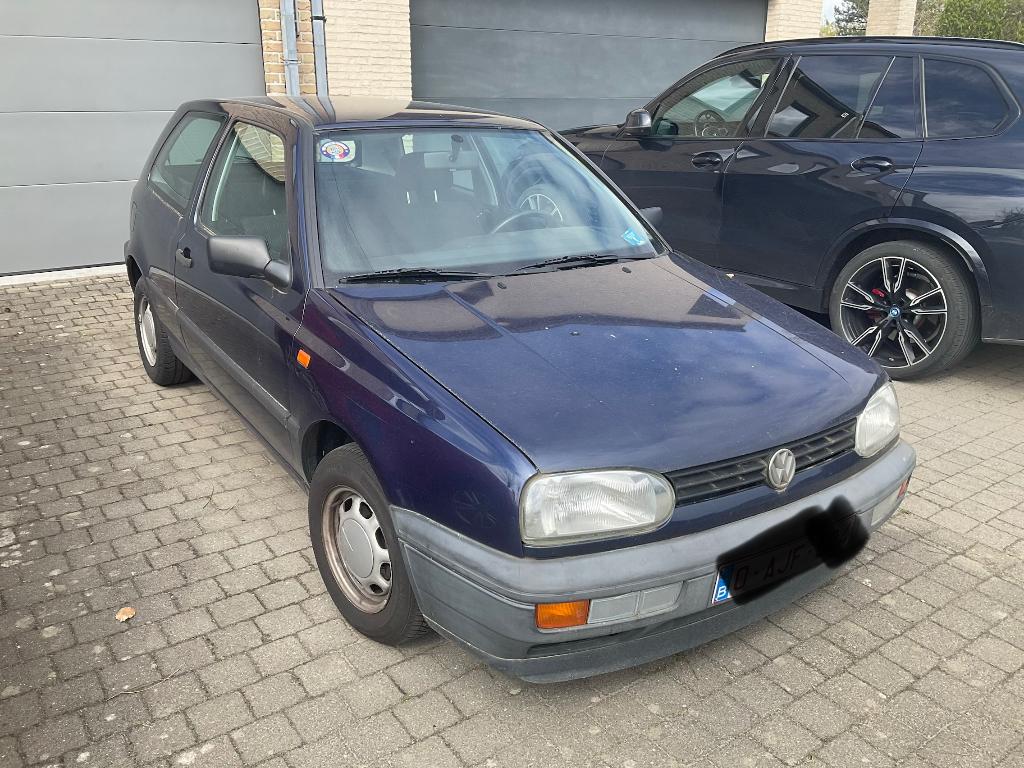 Vw golf 3 1400 5vit 120000km, Voorwielaandrijving, Stof, 4 cilinders, Blauw
