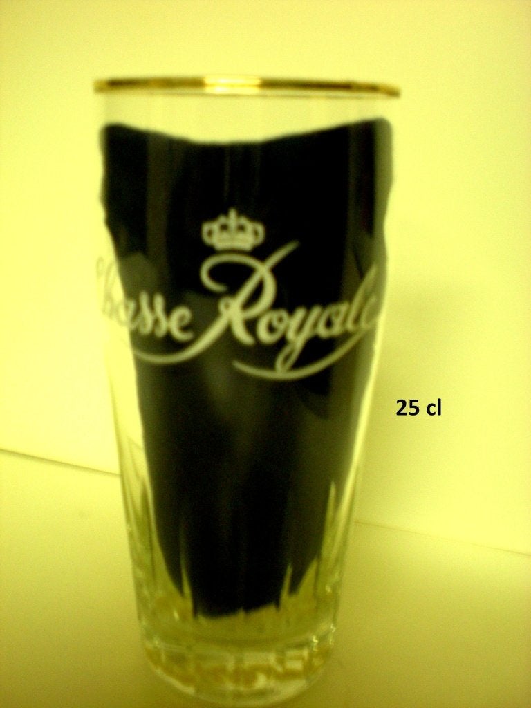 CHASSE ROYALE  25 cl, Collections, Marques de bière, Enlèvement ou Envoi, Comme neuf, Verre ou Verres