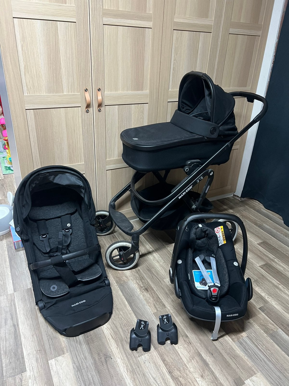 Maxi cosi complete set, Ophalen, Zo goed als nieuw