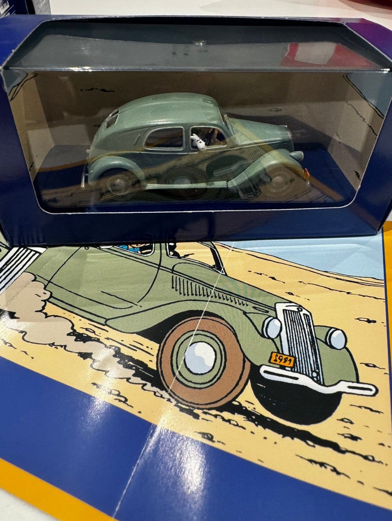 Kuifje auto 1:43 de lancia aprilia vd emir uit zwarte goud, Ophalen of Verzenden, Kuifje, Zo goed als nieuw