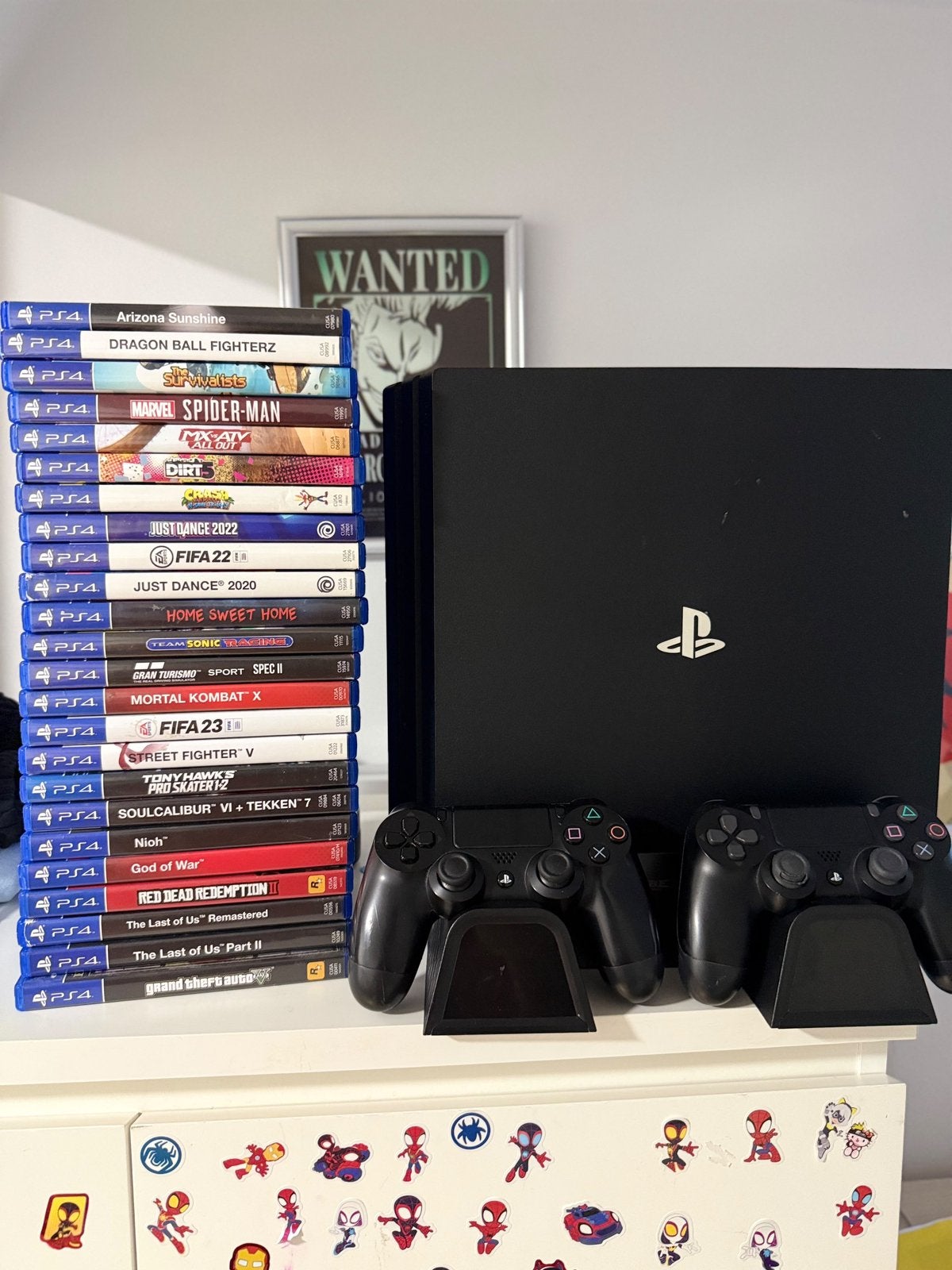 Ps4 pro + jeux, Consoles de jeu & Jeux vidéo, Enlèvement ou Envoi, Utilisé, 1 TB, Pro