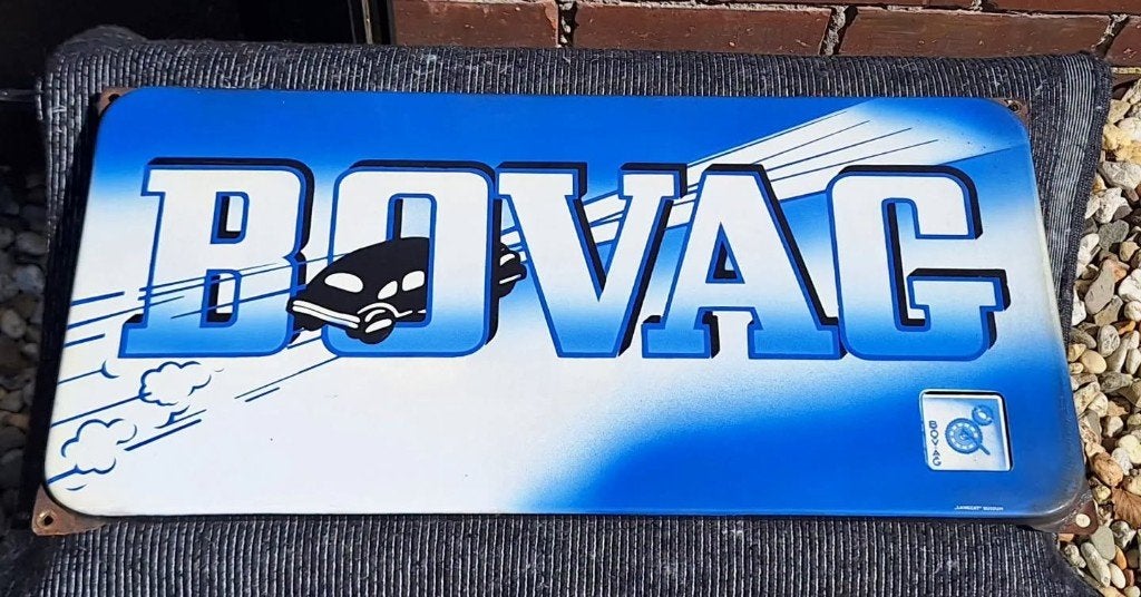 Oud en origineel Bovag emaille reclame bord😎, Ophalen of Verzenden, Gebruikt, Reclamebord