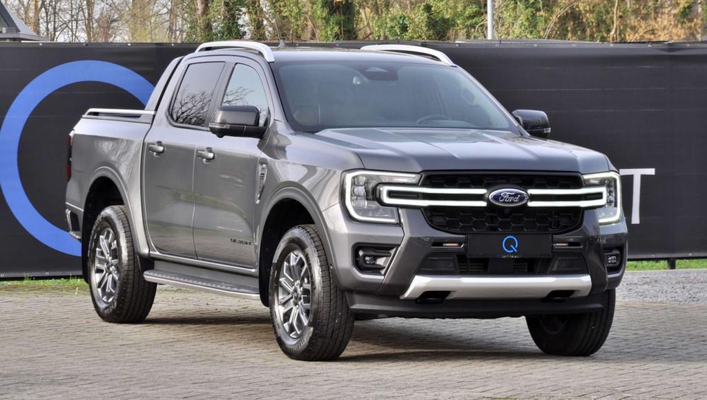 Ford Ranger 2.0 BITURBO WILDTRACK LEDGRILL 360 CAM KEYLESS, Autos, Ford, Argent ou Gris, Achat, Entreprise, Automatique