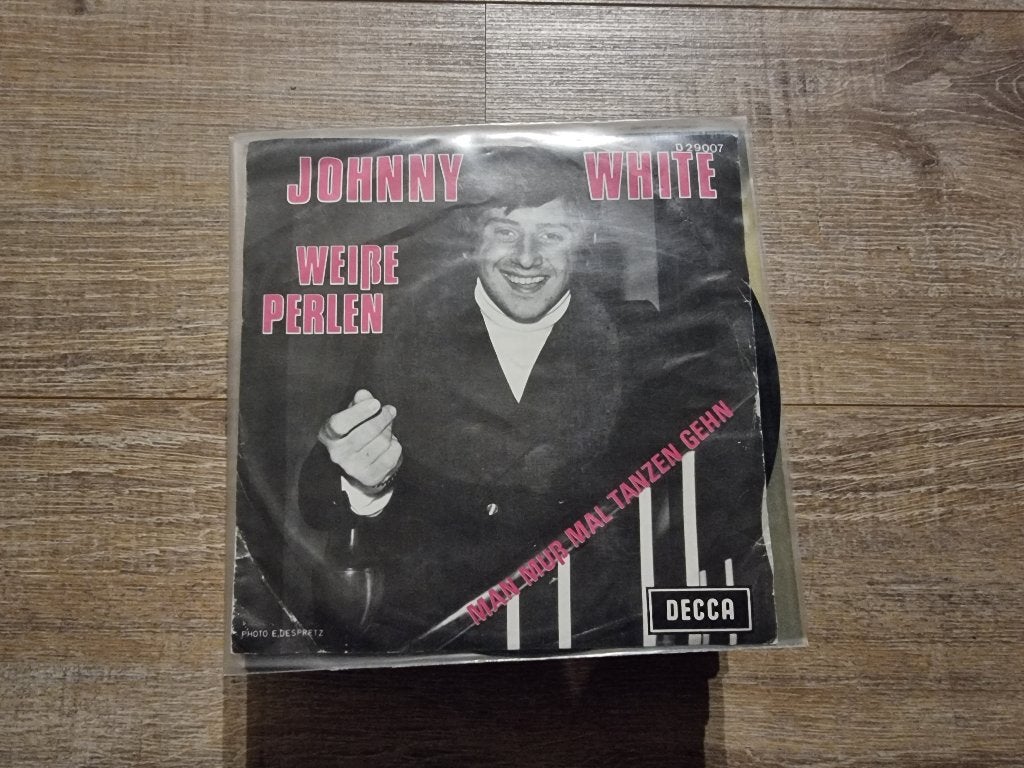 7" Johnny White - Weisse Perlen, Cd's en Dvd's, Vinyl Singles, Ophalen of Verzenden, Gebruikt, 7 inch, Schlager