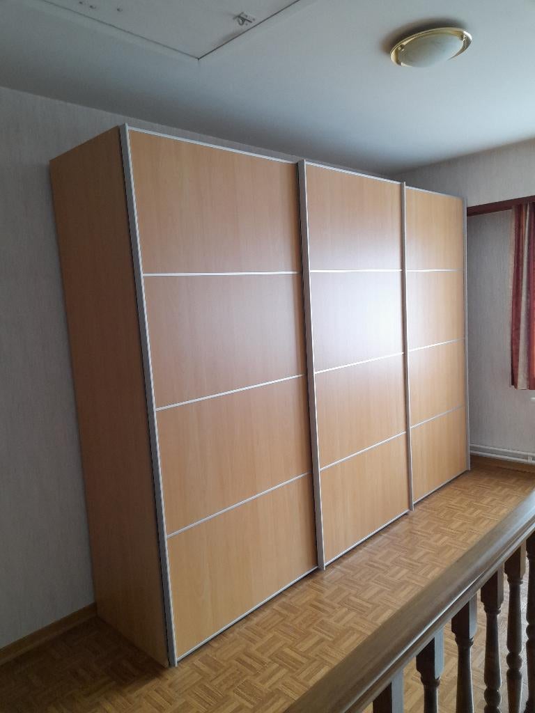 kleerkast met schuifdeuren, Huis en Inrichting, Kasten | Kleerkasten, Ophalen, 200 cm of meer, Zo goed als nieuw, 200 cm of meer