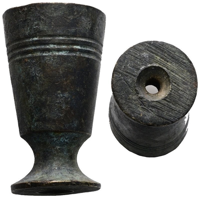 Antieke bronzen beker, Ophalen of Verzenden, Brons