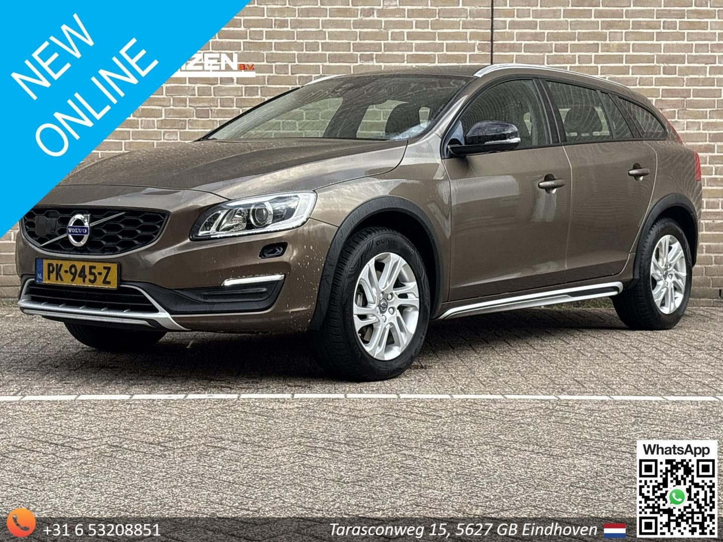 Volvo V60 Cross Country 2.0 D4 Polar+ | Climate | Cruise | N, Auto's, Zwart, Bruin, Navigatiesysteem, 111 g/km