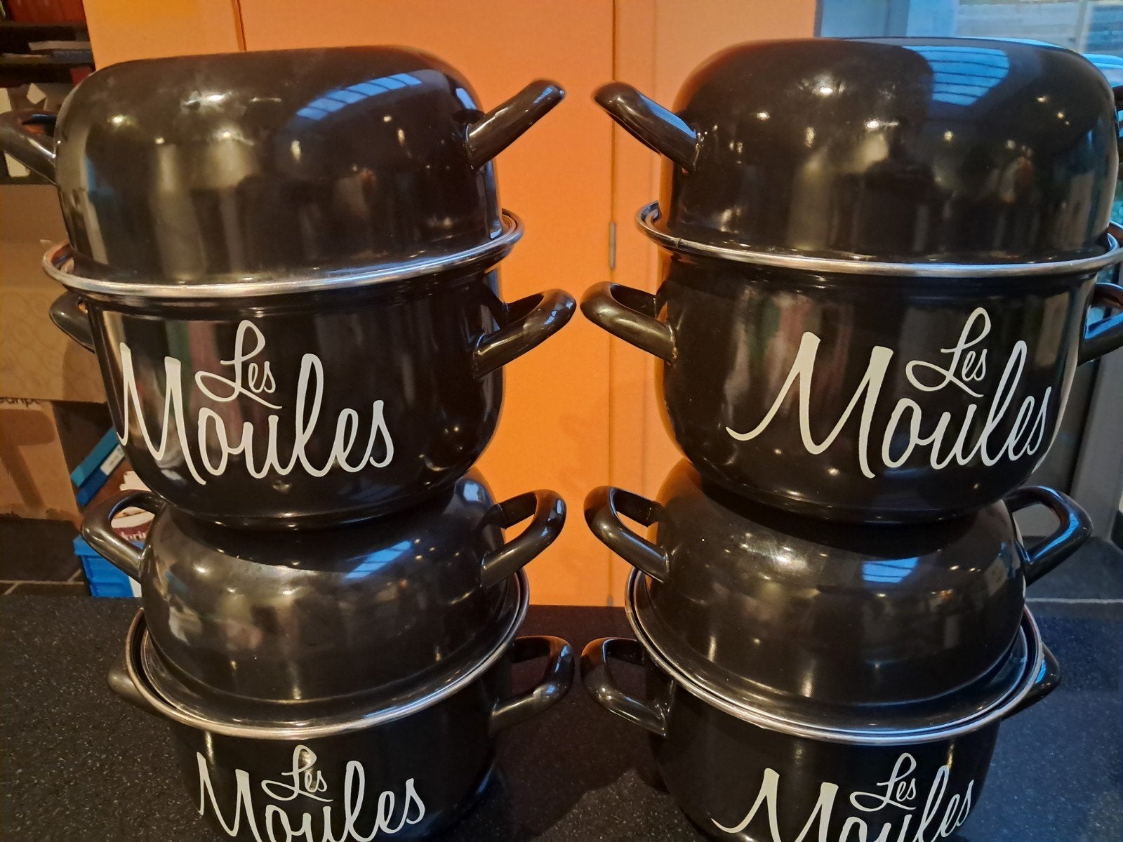 mosselpotten, Huis en Inrichting, Ophalen, Zo goed als nieuw
