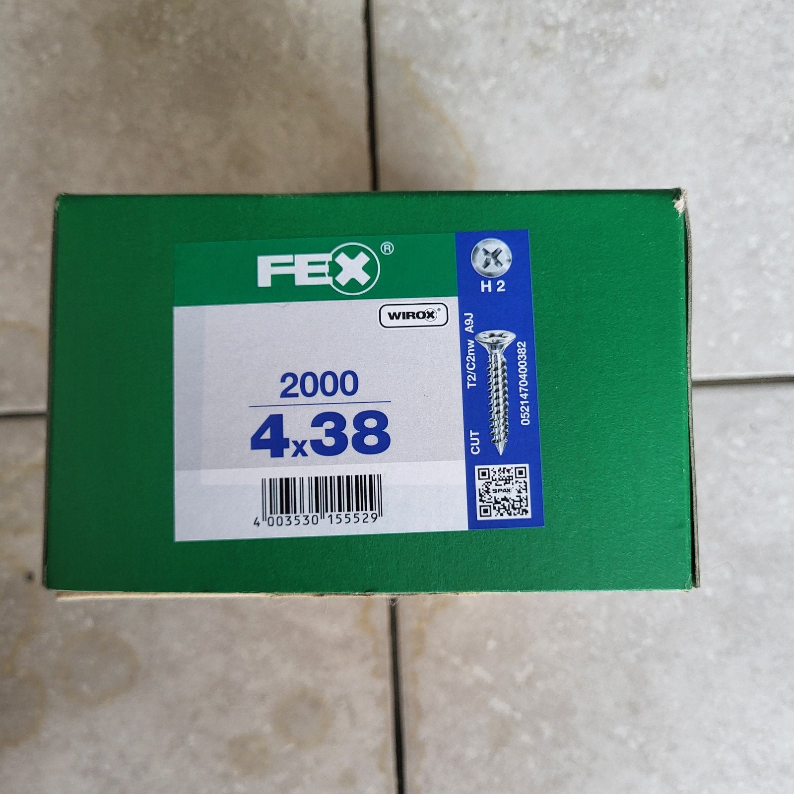 2000x SPAX FEX Raamschroeven 4x38 mm (WIROX / H2), Enlèvement ou Envoi
