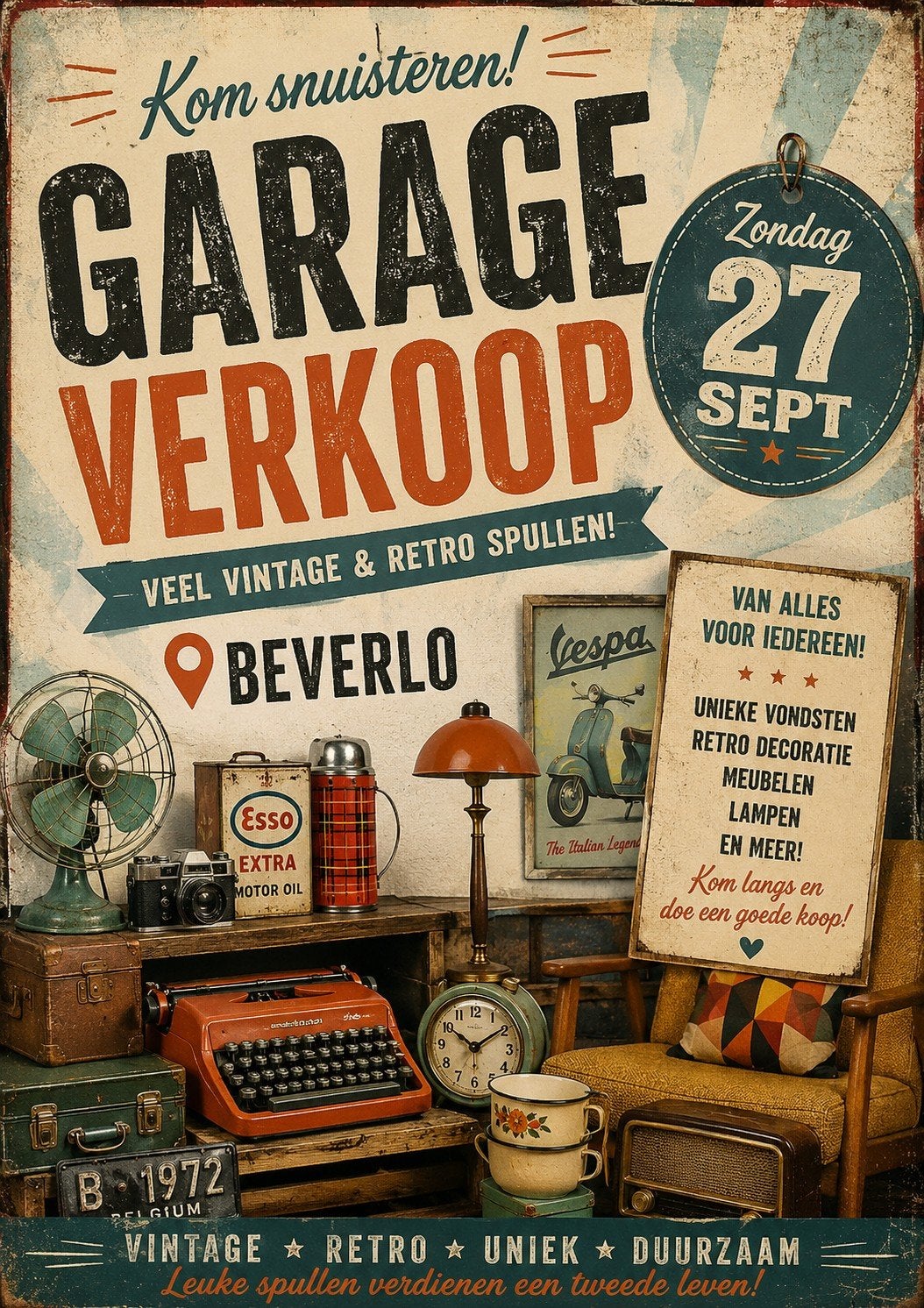 Garage verkoop in Beverlo Beringen, Ophalen