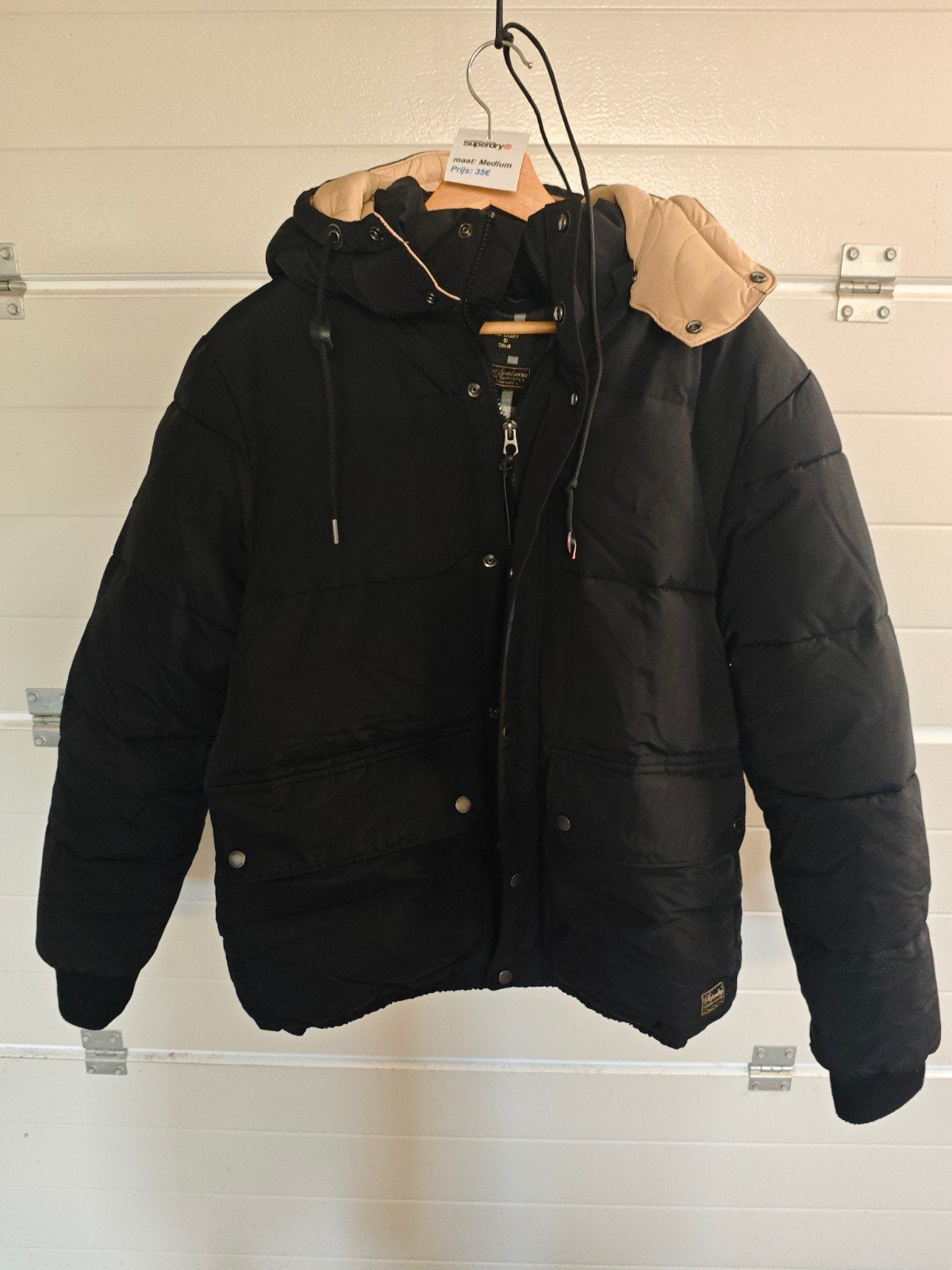 Dikke winterjas Superdry medium, zwart, Kleding | Heren, Jassen | Winter, Ophalen, Zwart