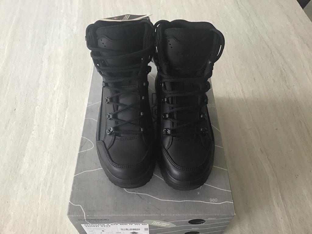 LOWA Renegade 2 Gore Tex in zwart leder maat 38, Ophalen, Nieuw, Zwart