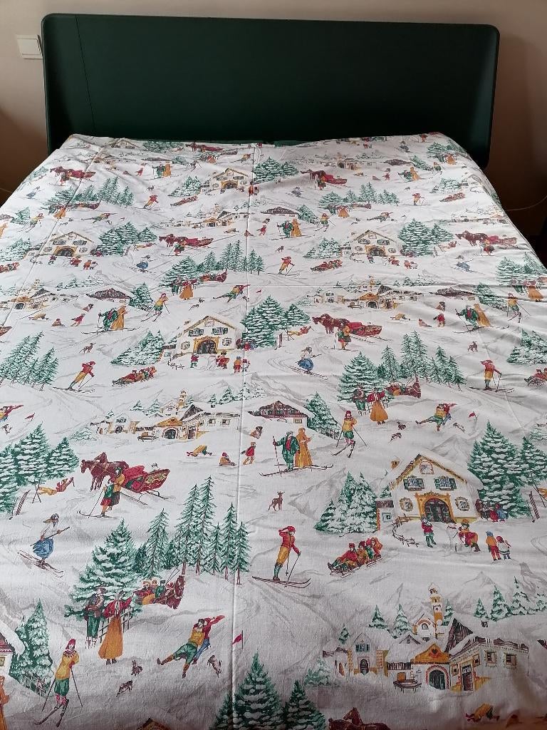 Housse de couette 200 x 220cm, Enlèvement, Comme neuf, Beige, Housse de couette