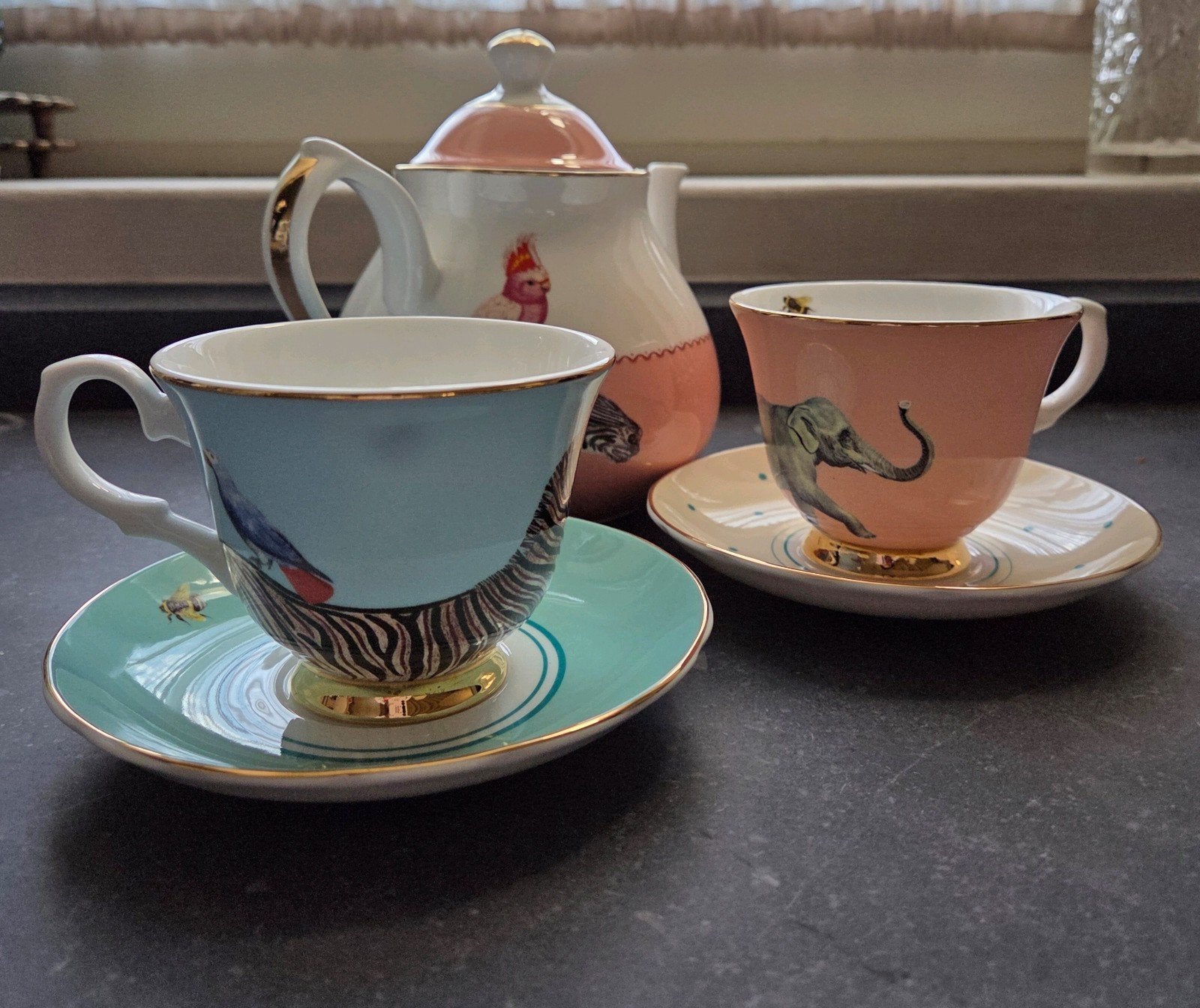 Theeset Yvonne Ellen, Ophalen, Nieuw, Vintage