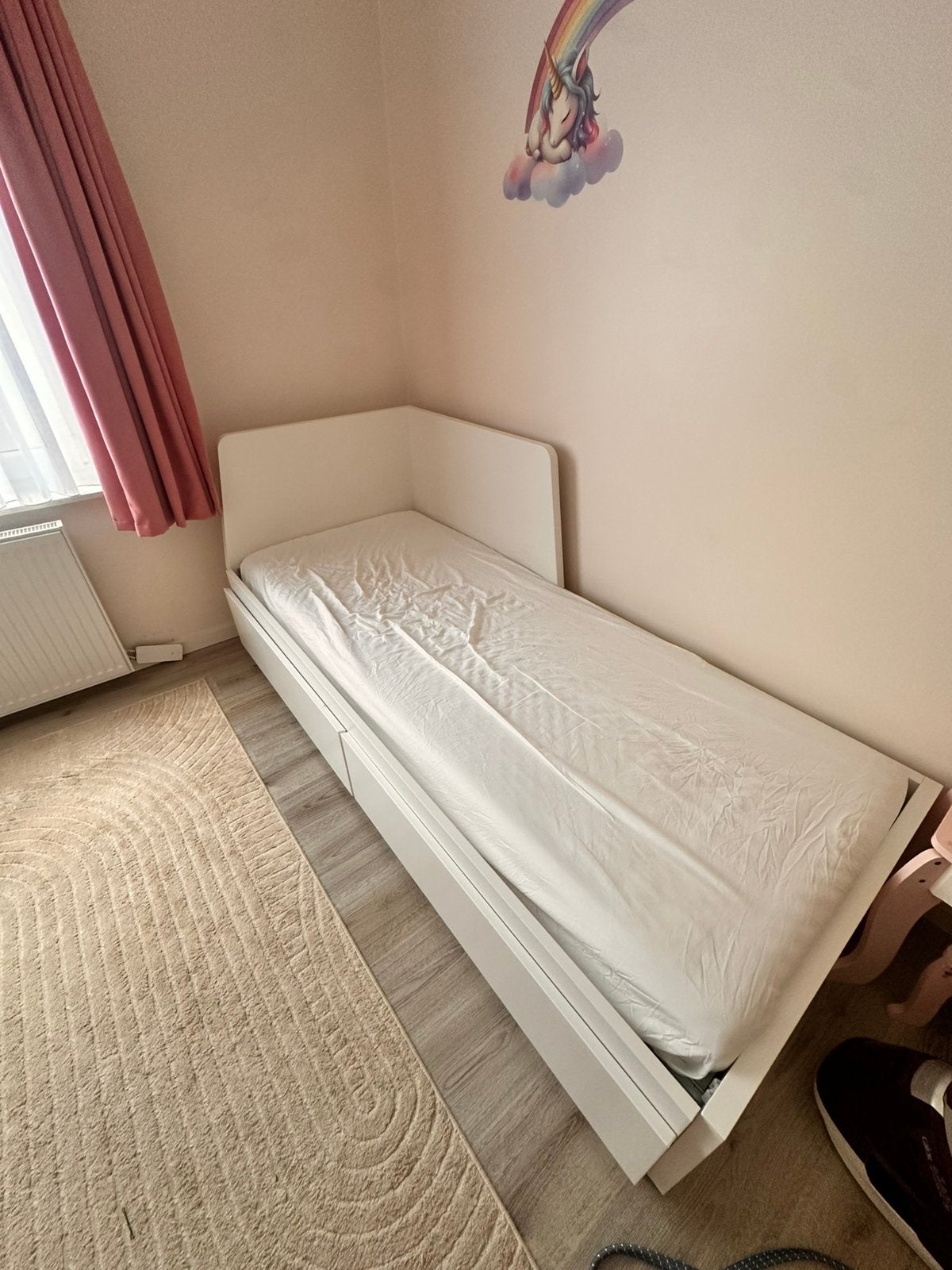 Lit ikea avec 2 matelas, Enlèvement, Comme neuf, Matelas