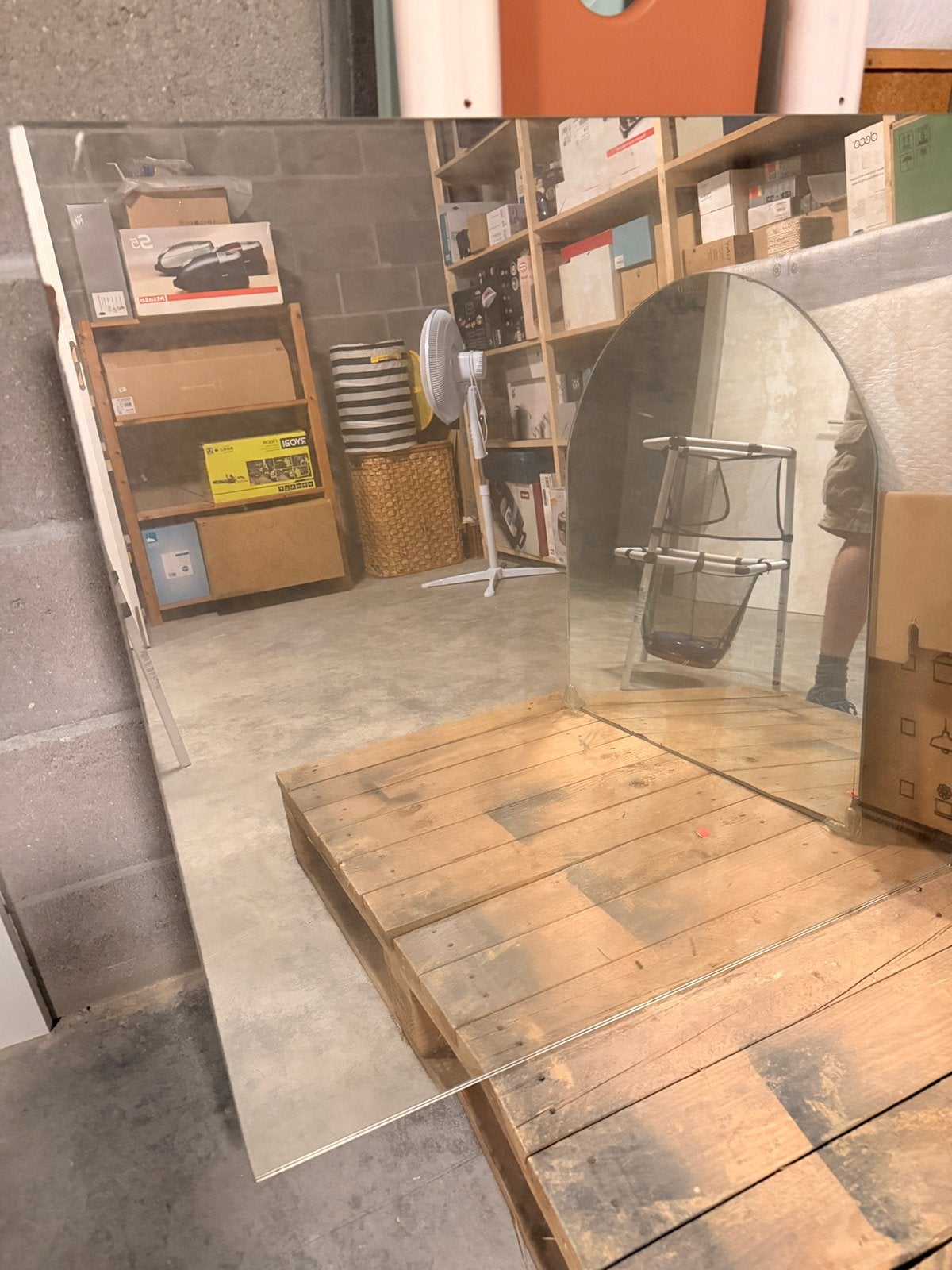 Miroir, Moins de 100 cm, Comme neuf, Enlèvement, Rectangulaire