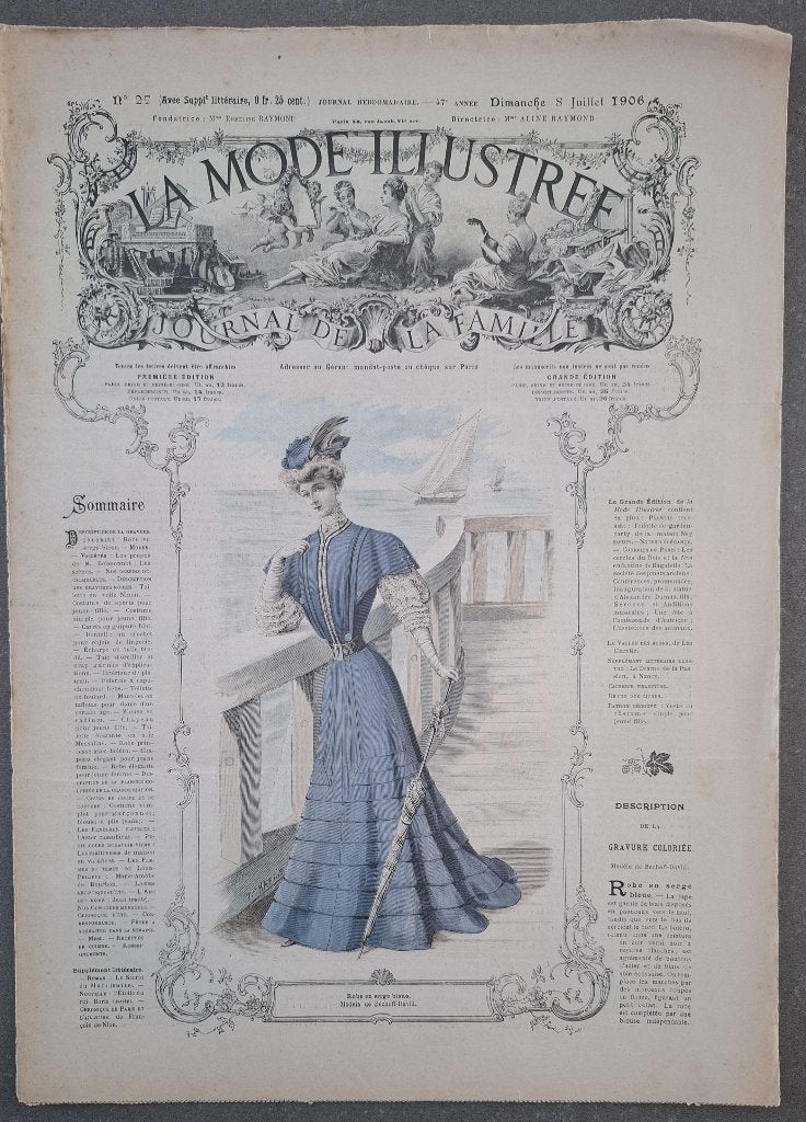 Exemplaire numéro 27 de La Mode Illustrée de 1906, Enlèvement ou Envoi, Utilisé, Magazine féminins