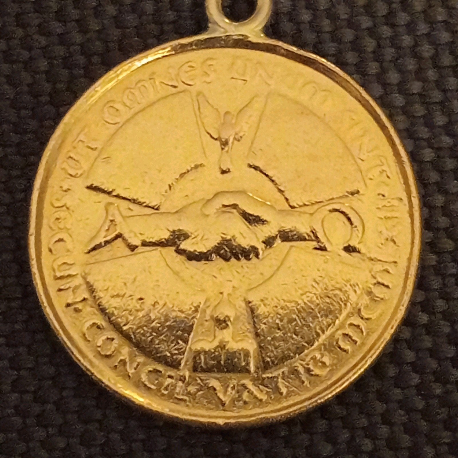 médaille d'or 22 K 3,9 GRAMMES MEDAILLE DU VATICAN 1962, Enlèvement, Or