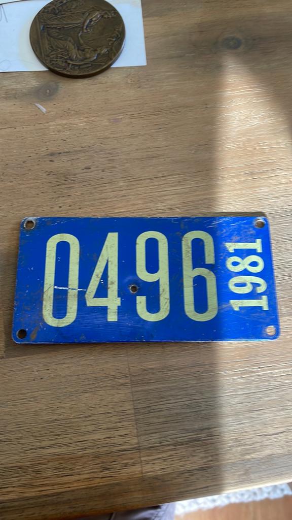 Taksplaat boot 1981, Enlèvement ou Envoi