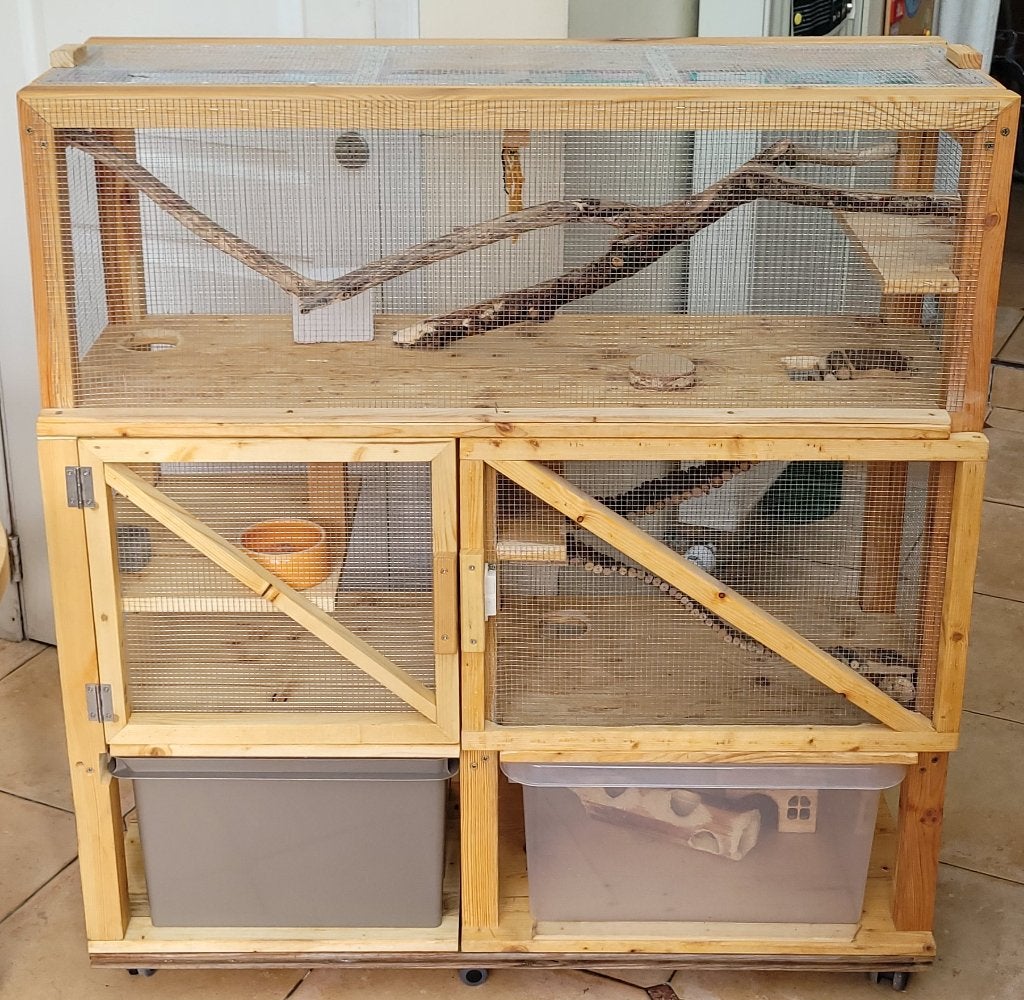 Grande cage pour gerbille hamster furet, Animaux & Accessoires, 90 cm ou plus, 75 à 110 cm, Cage, Enlèvement