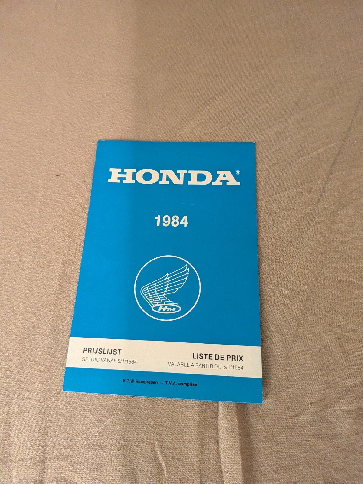Honda bromfiets/ motorfiets prijzenlijst., Ophalen of Verzenden