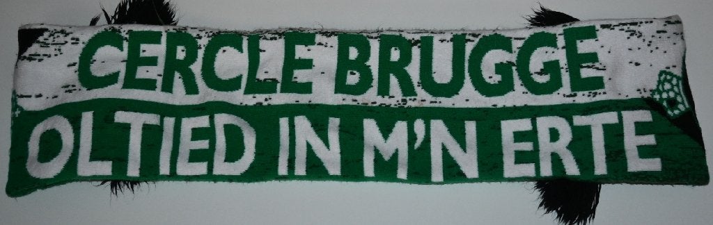Cercle Brugge / Oltied in m'n erte / We beat as one / Sjaal, Verzamelen, Sportartikelen en Voetbal, Verzenden, Zo goed als nieuw