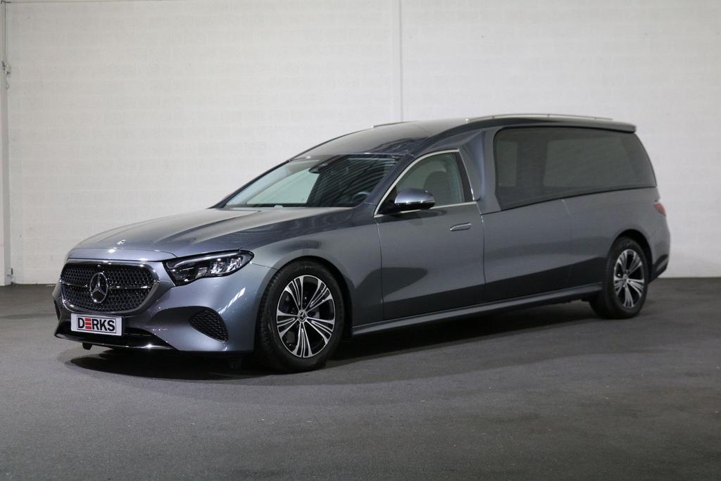Mercedes-Benz E 220 220D Indus Eneexis 3-deurs Begrafenisaut, Auto's, Automaat, Zilver of Grijs, Te koop, Start-stop-systeem