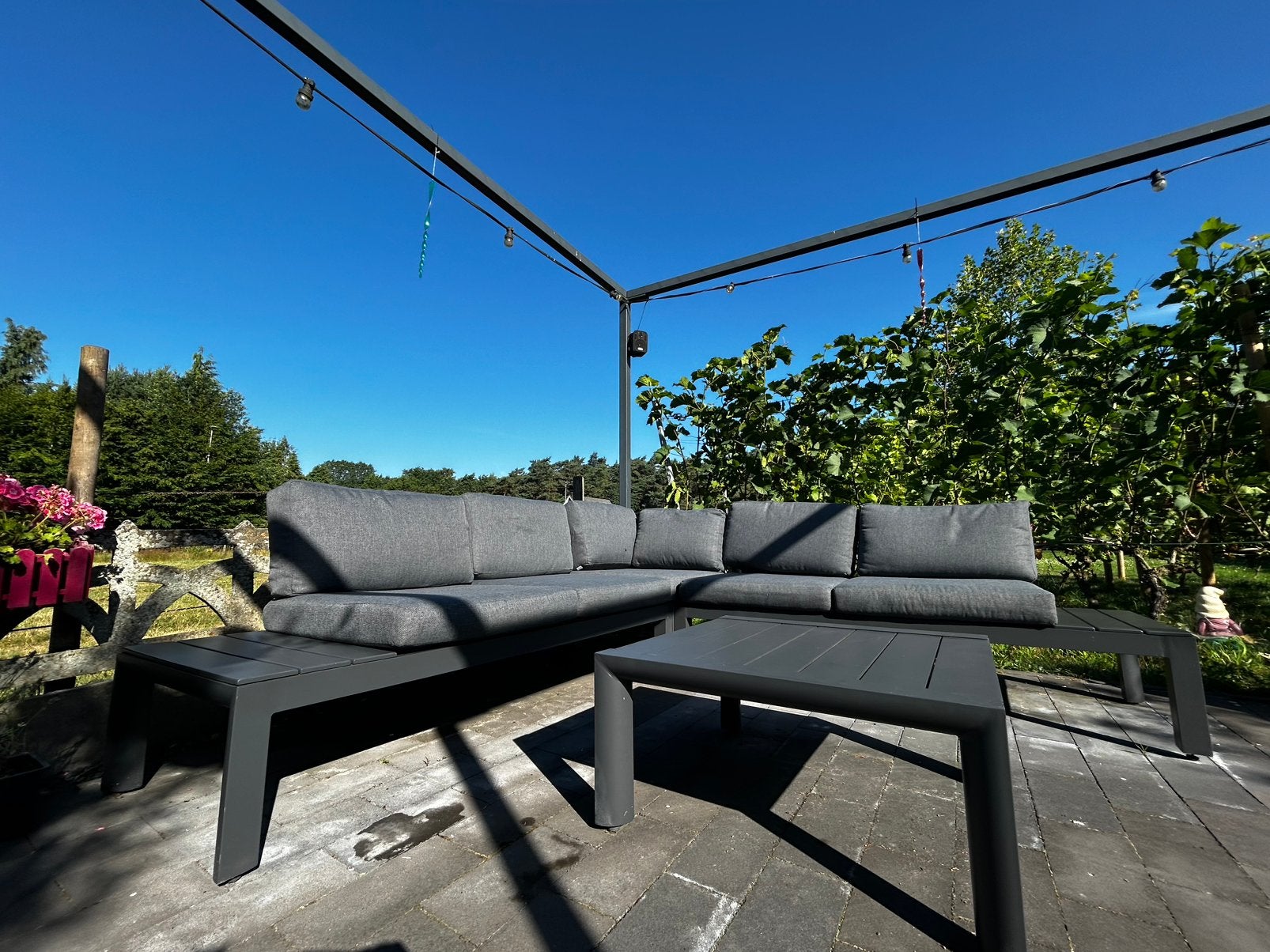 GARDEN IMPRESSIONS LOUNGE ADELAIDE (4-DELIG), Tuin en Terras, Ophalen, 5 zitplaatsen, Gebruikt, Aluminium