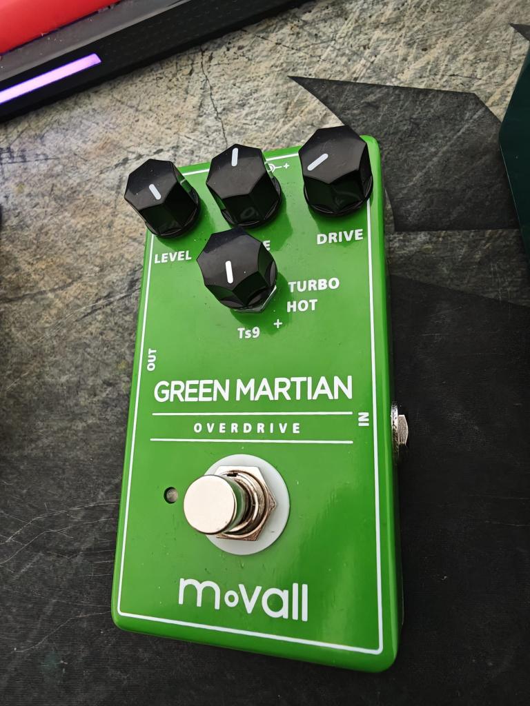 Movall Green Martian Overdrive  - Tube Screamer Tones, Muziek en Instrumenten, Ophalen, Distortion, Overdrive of Fuzz