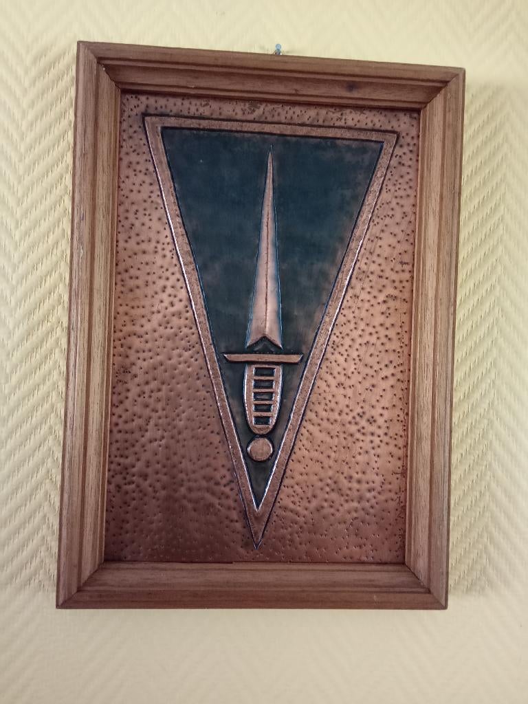 Cadre avec brevet para- commando sur plaque de cuivre, Verzamelen, Verzenden