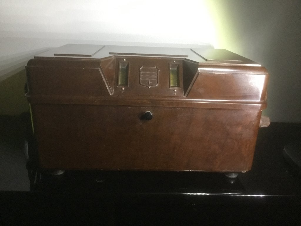 Iconische radio Philips in bakeliet, Antiek en Kunst, Antiek | Tv's en Audio, Ophalen of Verzenden