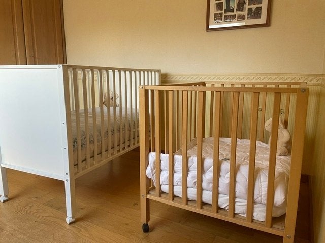 kinderbedje + kinderpark, Kinderen en Baby's, Ophalen, Gebruikt