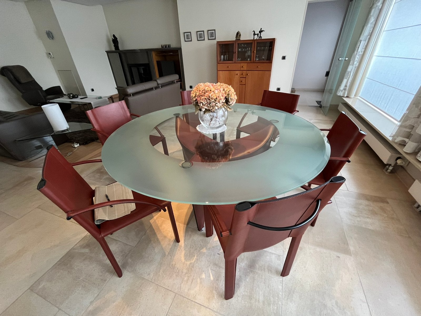 Matteo Grassi, Vintage Coral stoelen en tafel, Ophalen, Zo goed als nieuw