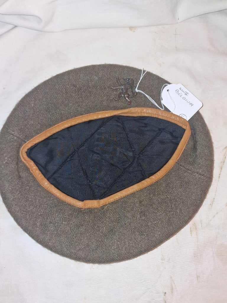 WWII Belgische General Service Baret (C), Ophalen of Verzenden, Landmacht, Helm of Baret