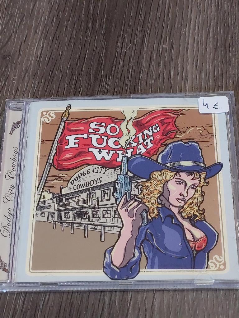 SO FUCKING WHAT dodge city cowboys CD, Ophalen of Verzenden, Zo goed als nieuw, Rock-'n-Roll