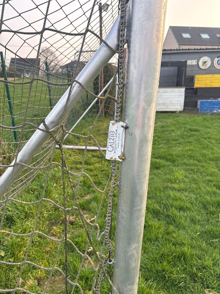 Voetbalgoal Calzio alu   2 stuks, Sport en Fitness, Ophalen of Verzenden, Gebruikt
