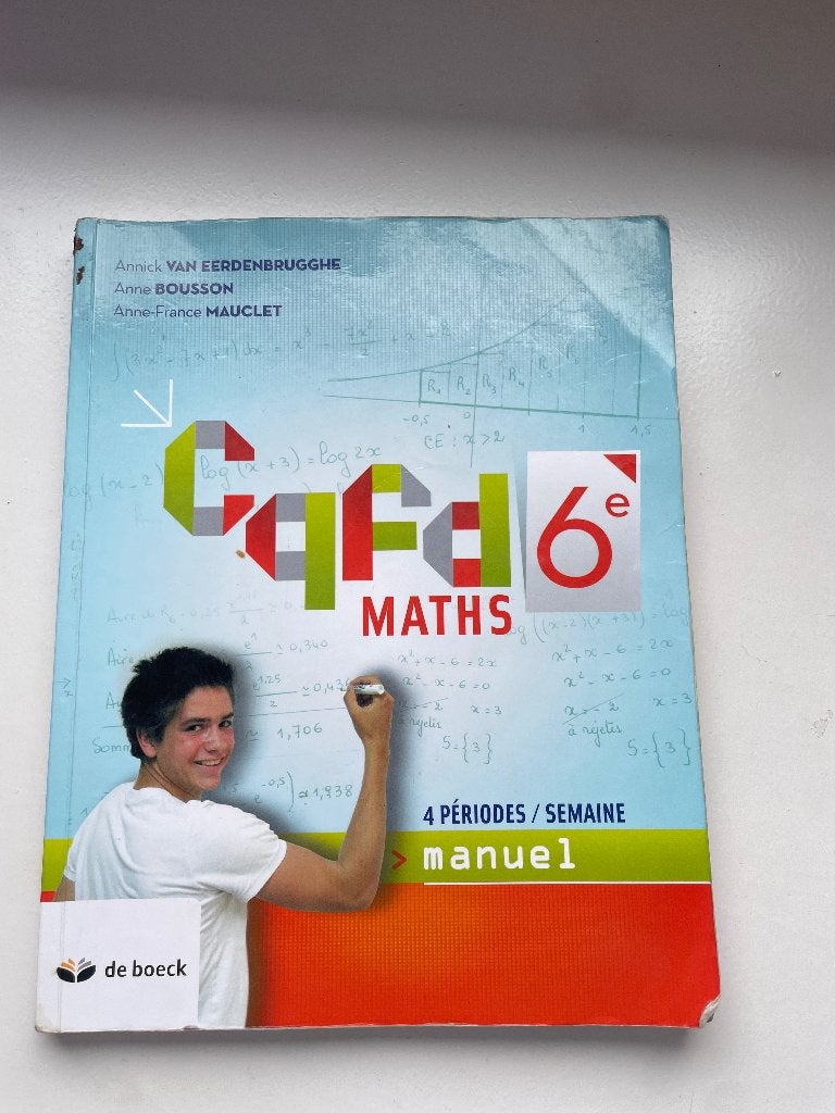 CQFD maths 6e, Livres, Enlèvement, Utilisé, Secondaire, De boeck