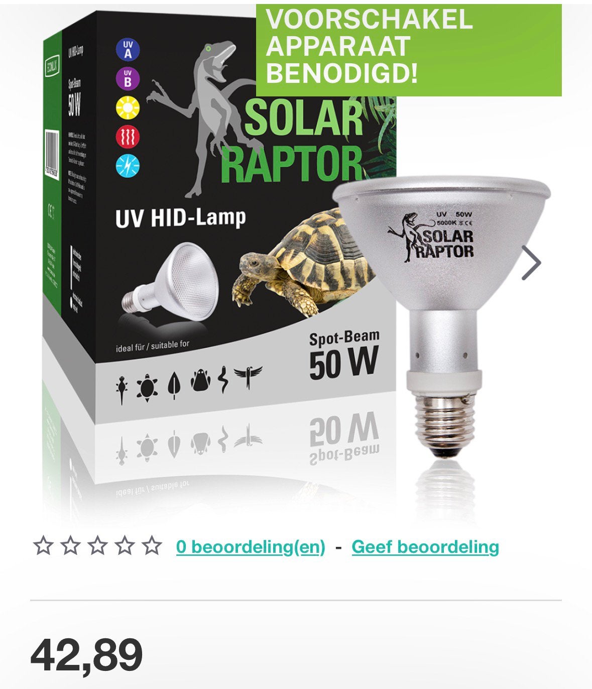 Solar raptor uv hid lamp, Maison & Meubles, Lampes | Lampes en vrac, Enlèvement, Comme neuf